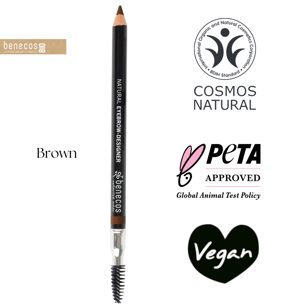 Doğal Vegan Fırçalı Kaş Kalemi - Benecos Eyebrow Designer