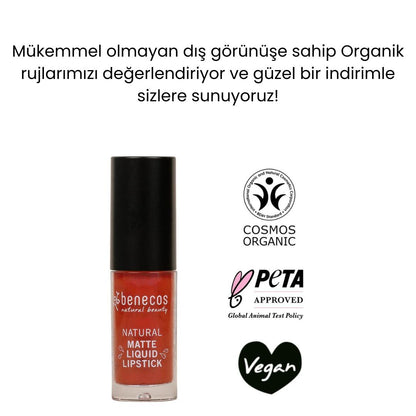 Organic Certified Matte Liquid Lipstick - Benecos