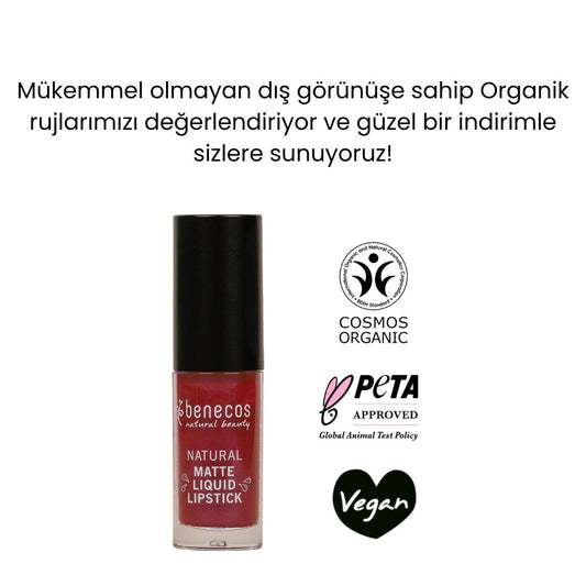 Organic Certified Matte Liquid Lipstick - Benecos