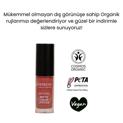 Organic Certified Matte Liquid Lipstick - Benecos