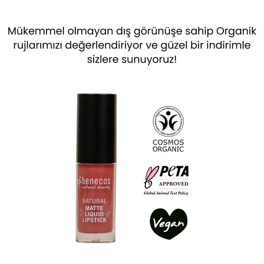 Organic Certified Matte Liquid Lipstick - Benecos