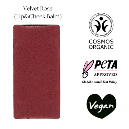 Organik Yedek/Refill Lip&Cheek Balm - Velvet Rose - Benecos