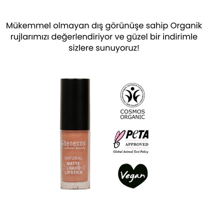Organic Certified Matte Liquid Lipstick - Benecos
