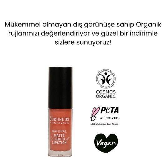 Organic Certified Matte Liquid Lipstick - Benecos