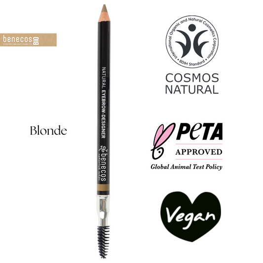 Doğal Vegan Fırçalı Kaş Kalemi - Blonde - Benecos Eyebrow Designer