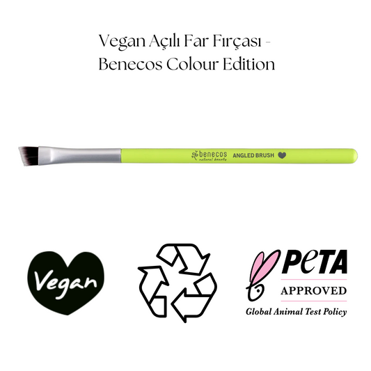 Vegan Açılı Far Fırçası - Benecos Colour Edition