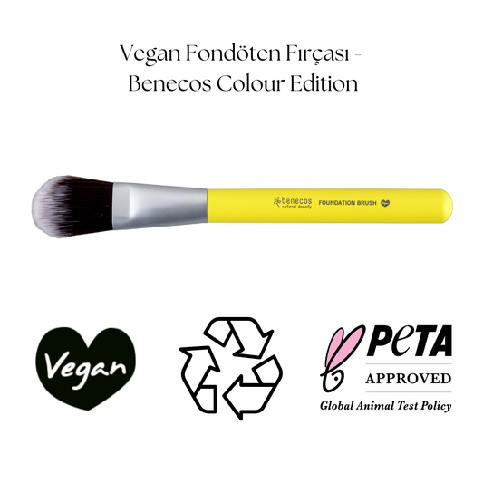 Vegan Fondöten Fırçası - Benecos Colour Edition