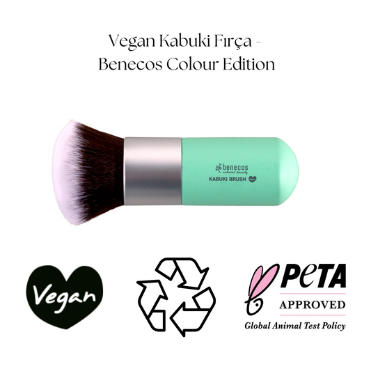 Vegan Kabuki Fırça - Benecos Colour Edition
